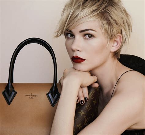 louis vuitton bag michelle williams ad|Michelle Williams's Louis Vuitton Campaign Hair and Bangs by .